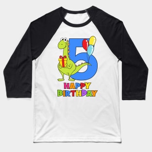 5th Birthday Party 5 Year Old Five Years Baseball T-Shirt